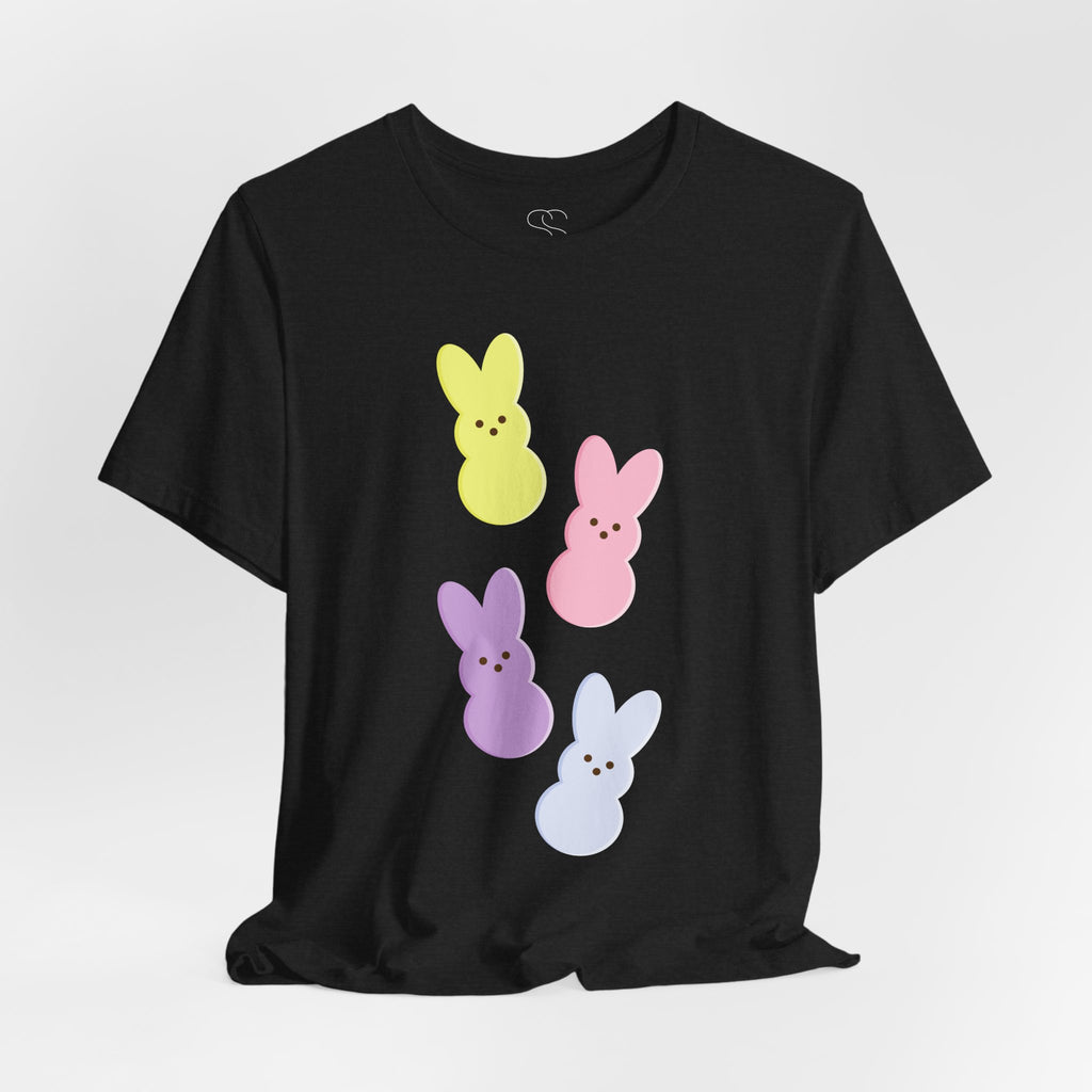 Easter Peeps Bunny Tee — Pastel Marshmallow Bunnies T-Shirt