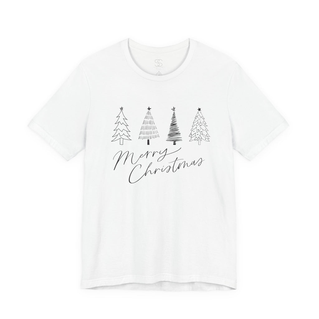 Merry Christmas Minimal Tree Tee