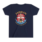 Jadran Junior Tamburitzans Kid Shirt - Tan Lettering & Serbian