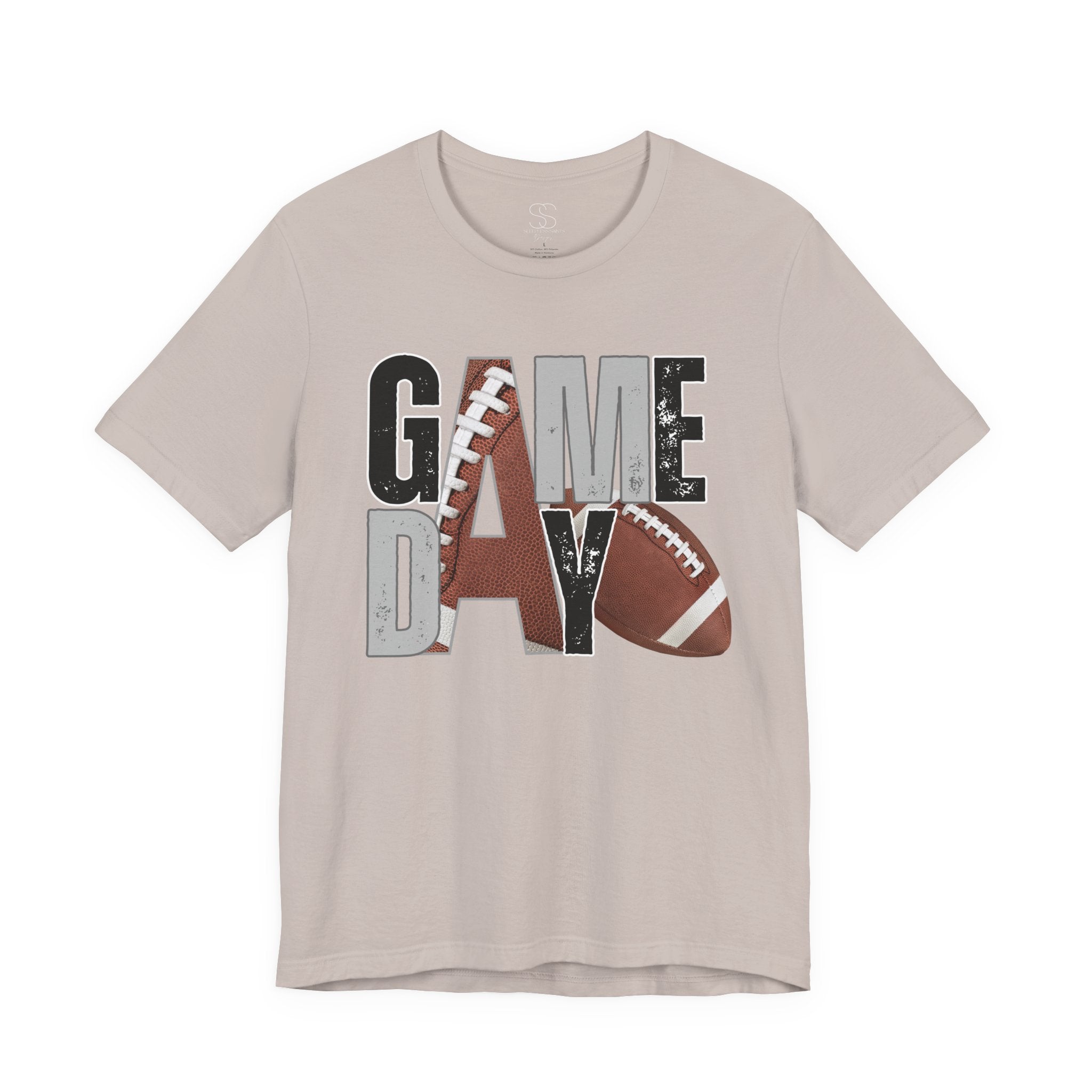 Game Day Football Tee — "Game Day" Graphic Short Sleeve Shirt