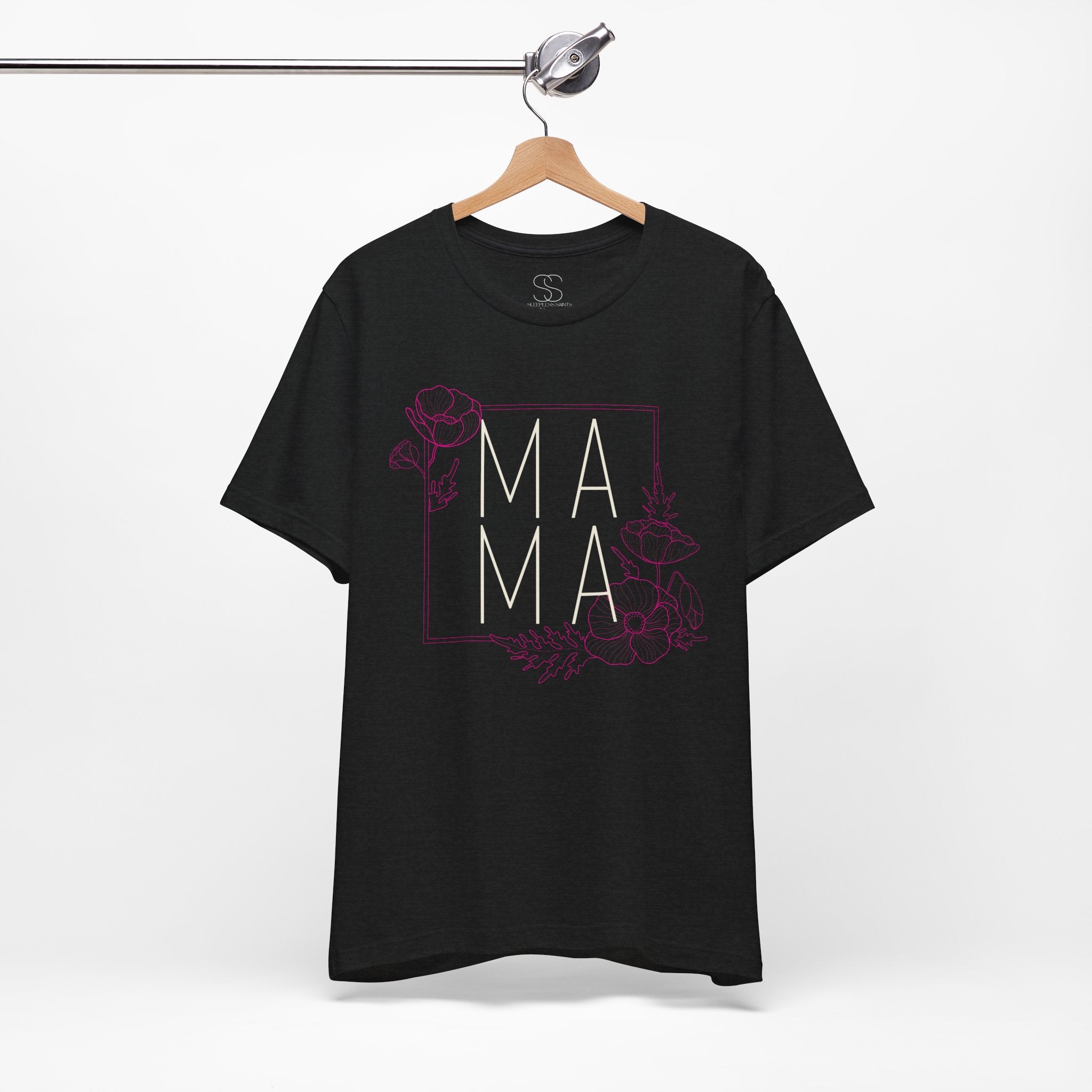 Mama Floral Tee — Modern Minimalist Mother Shirt
