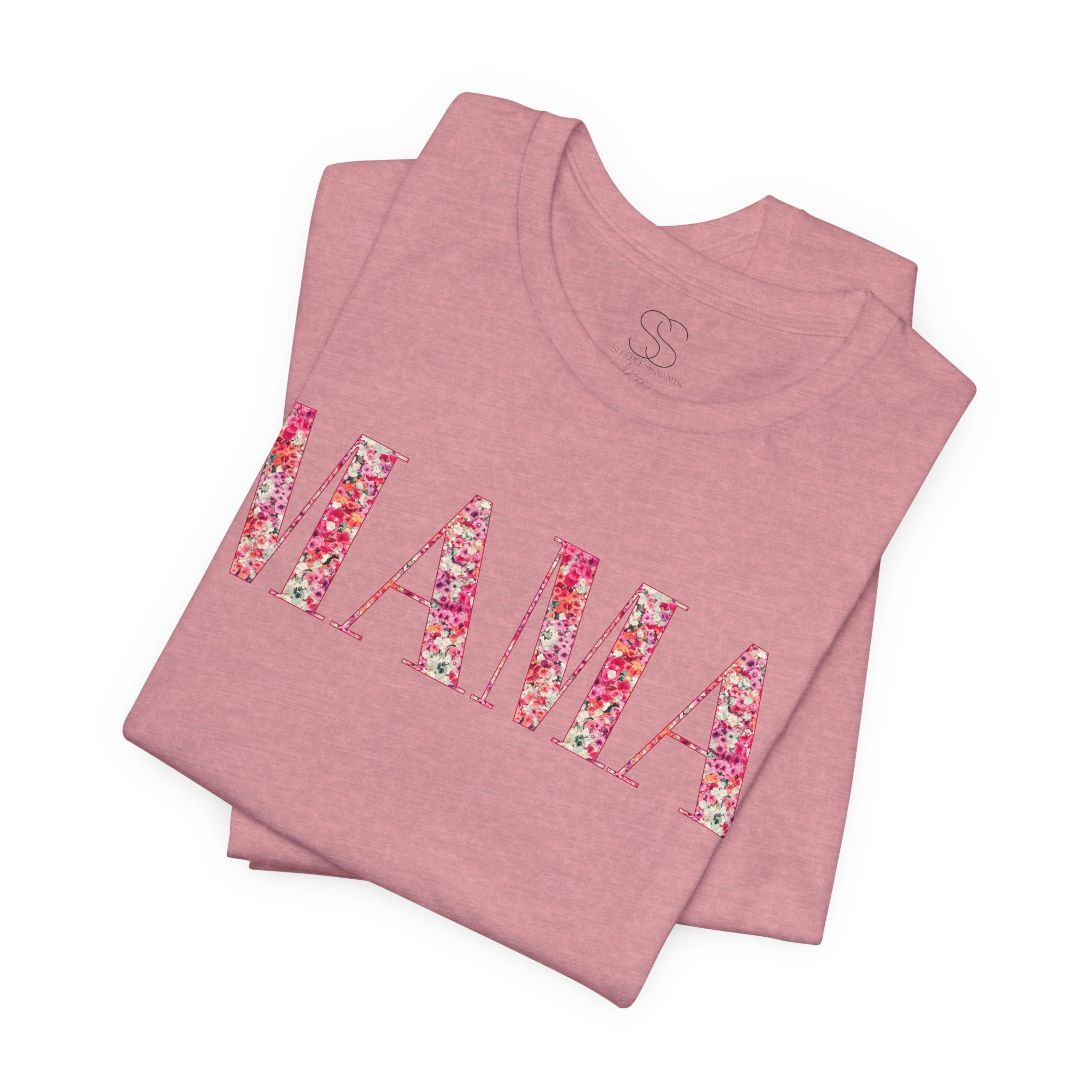 Mama Floral Tee — Women's Mother's Day Cotton T‑Shirt