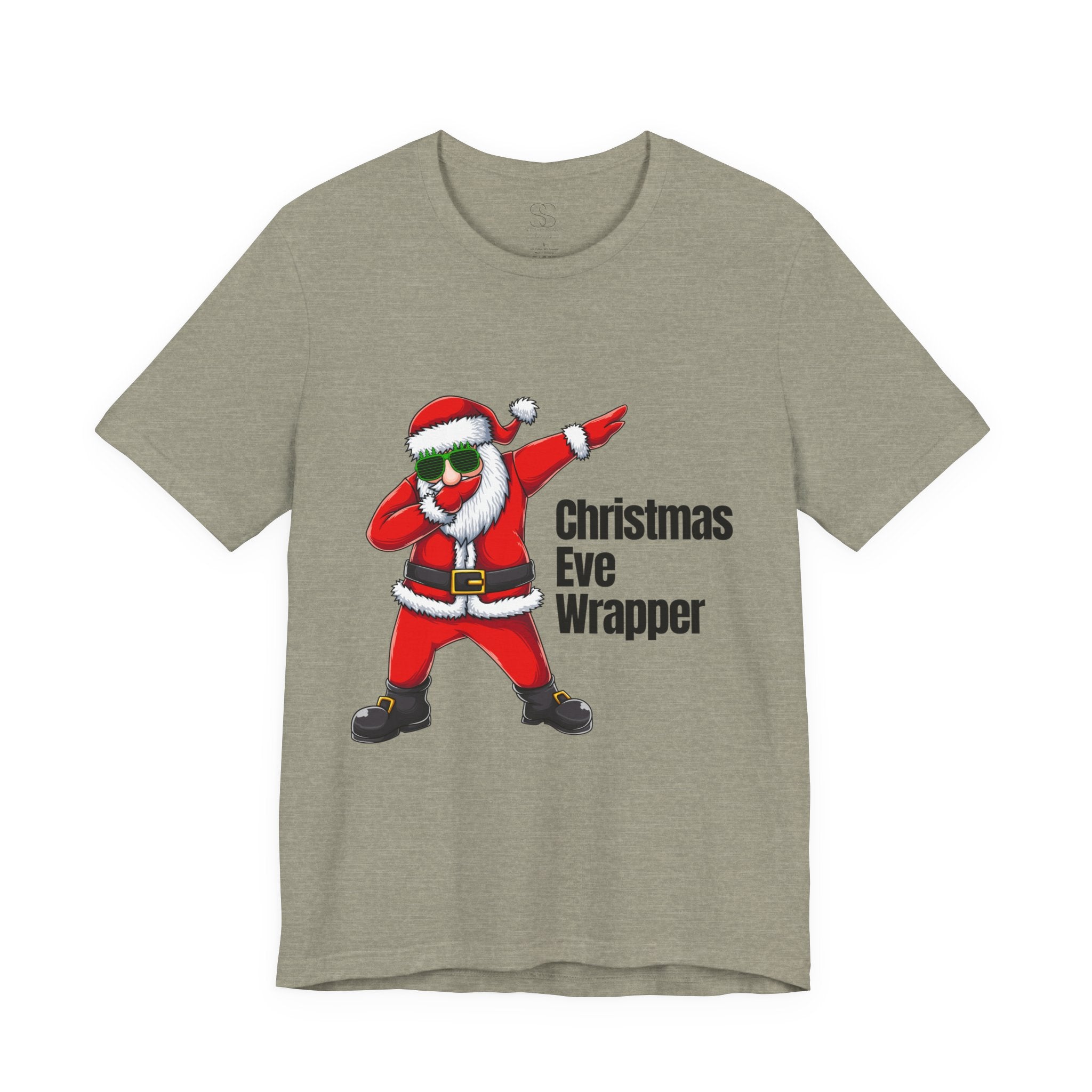 Christmas Eve Wrapper T-Shirt — Dabbing Santa Holiday Tee
