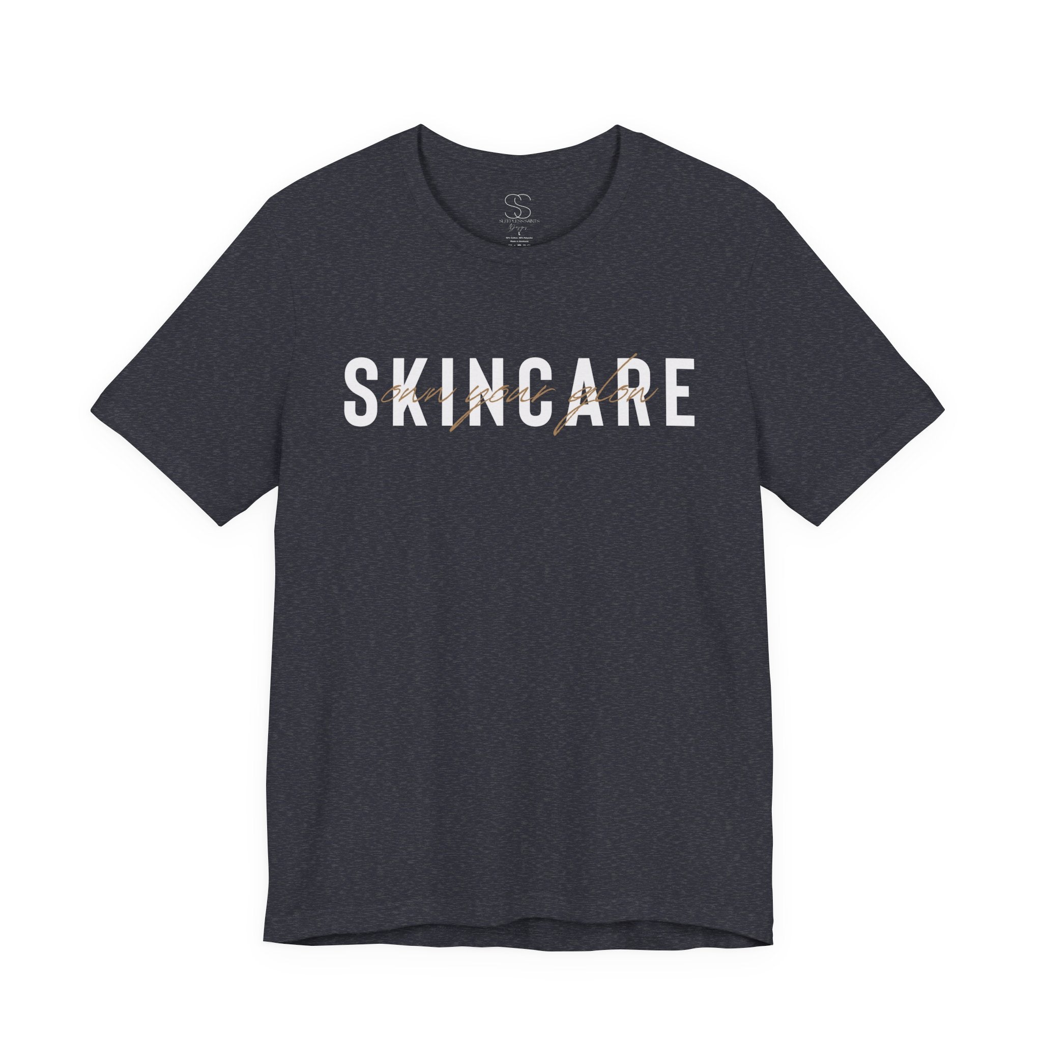 Skincare Graphic Tee — Own Your Glow Script Logo T-Shirt