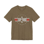 Top Dad Retro Military Stripe T‑Shirt