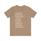 Christmas Reindeer Names Tee