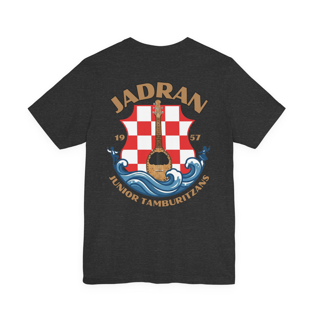 Jadran Junior Tamburitzans Adult T‑Shirt - Tan Lettering