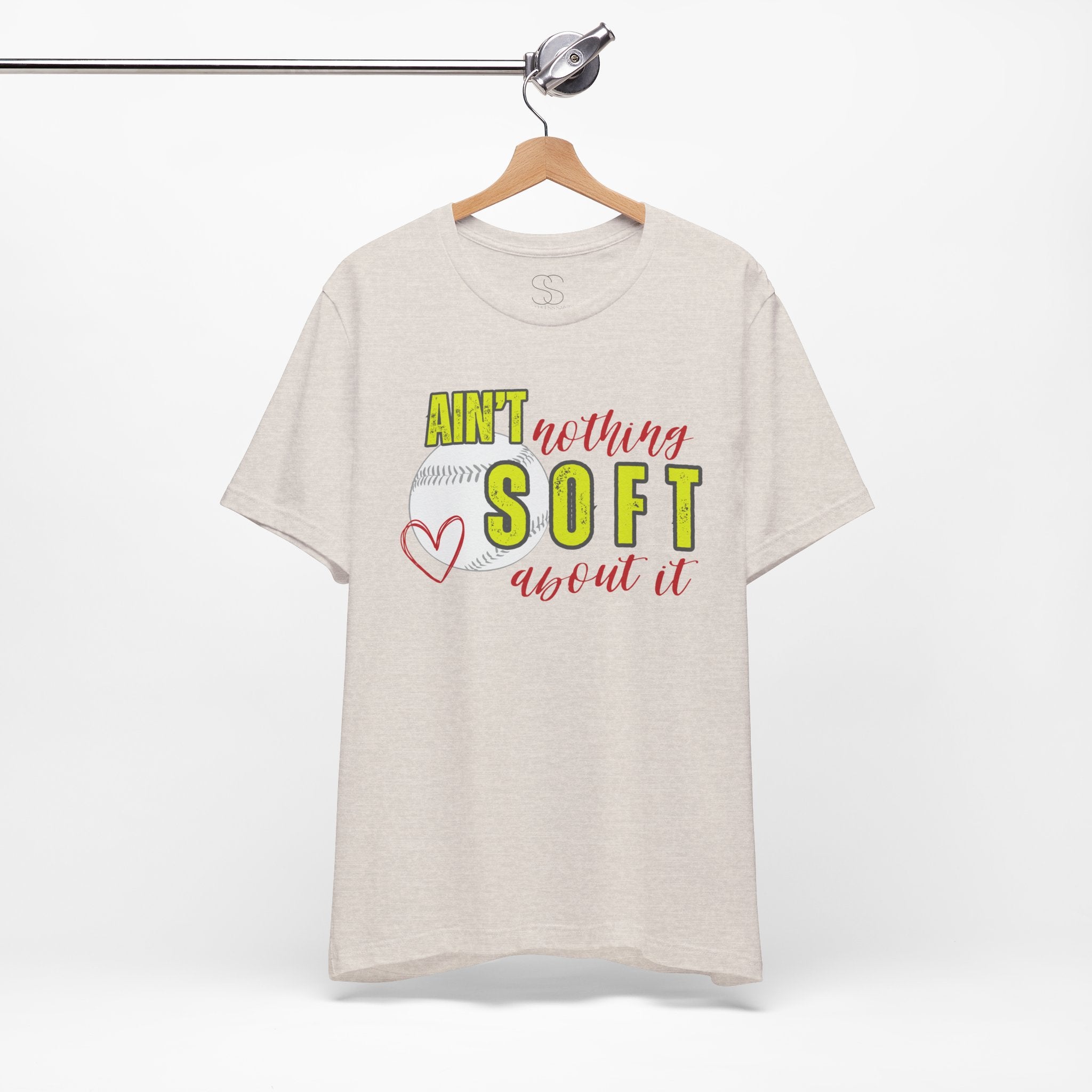Ain't Nothing Soft About It T-Shirt - Softball Graphic Tee