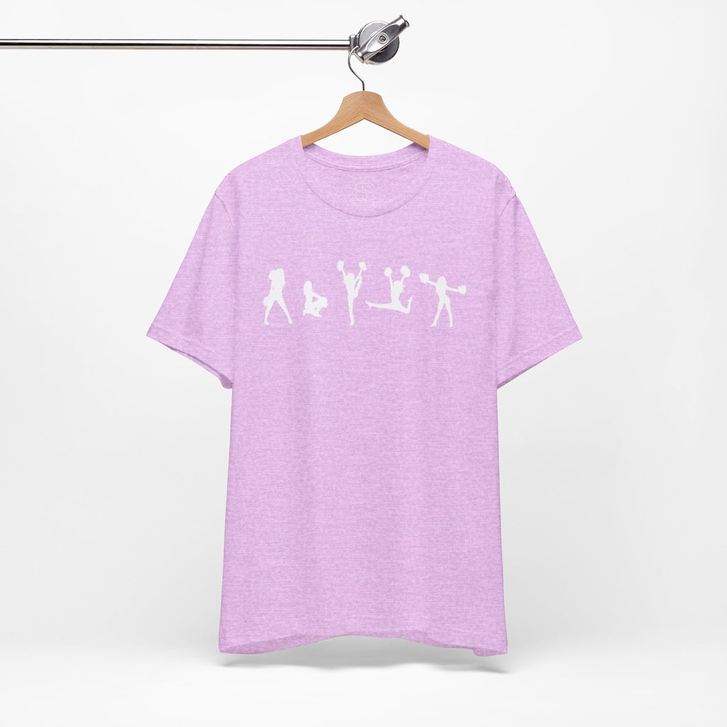 Cheer Poses T-Shirt — Cheerleading Silhouette Tee