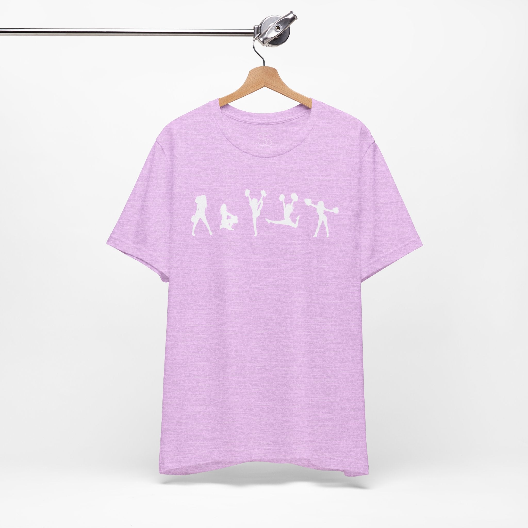 Cheer Poses T-Shirt — Cheerleading Silhouette Tee