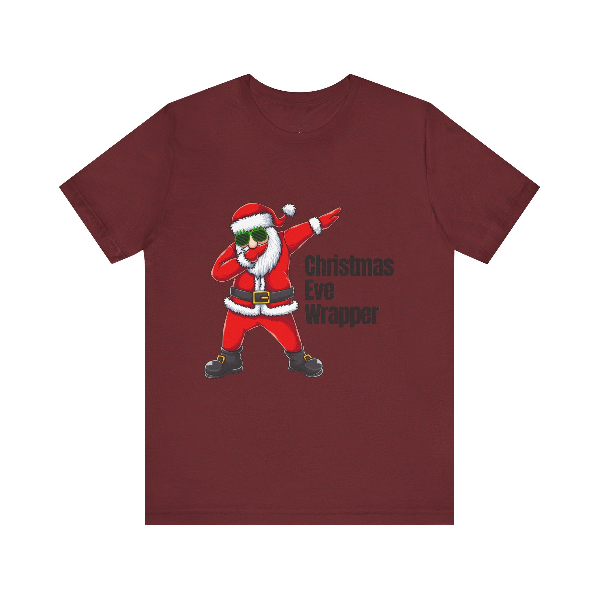 Christmas Eve Wrapper T-Shirt — Dabbing Santa Holiday Tee
