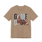 Game Day Football Tee — "Game Day" Graphic Short Sleeve Shirt