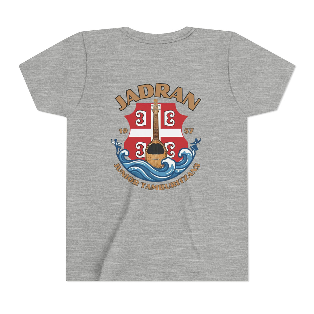 Jadran Junior Tamburitzans Kid Shirt - Tan Lettering & Serbian