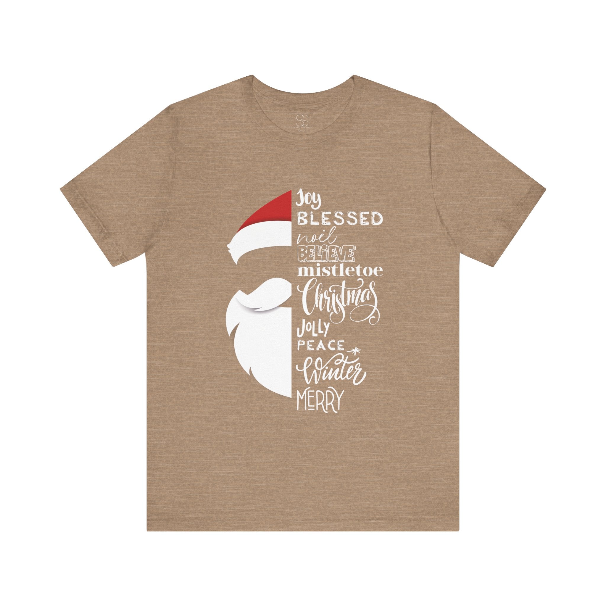 Christmas Santa Word Holiday T-Shirt