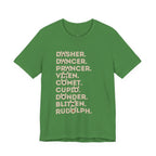 Christmas Reindeer Names Tee