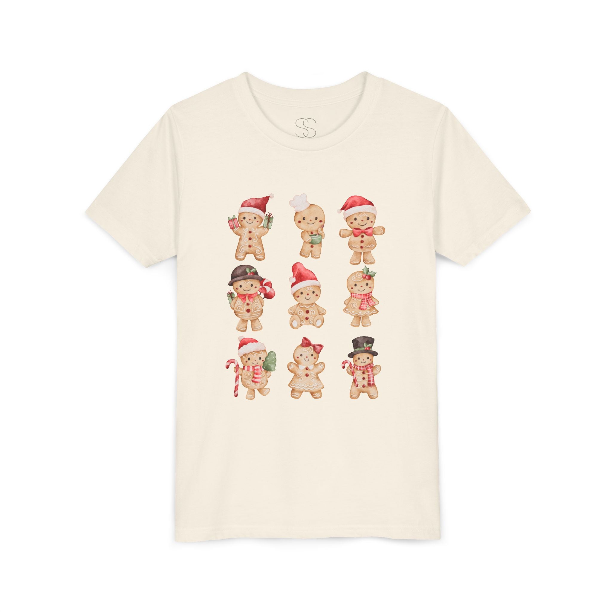 Kids Gingerbread Friends Holiday Tee