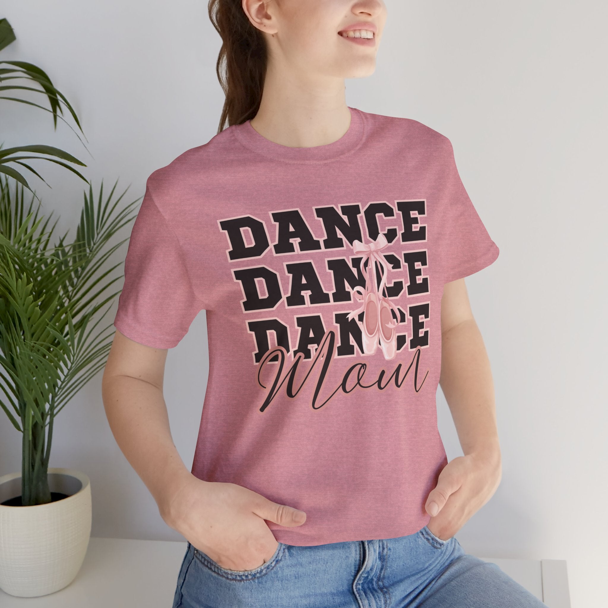 Dance Mom T‑Shirt — Pink Ballet Silhouette Tee