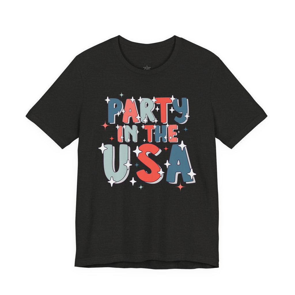 Party in the USA T-Shirt - Patriotic Fourth of July Graphic Tee