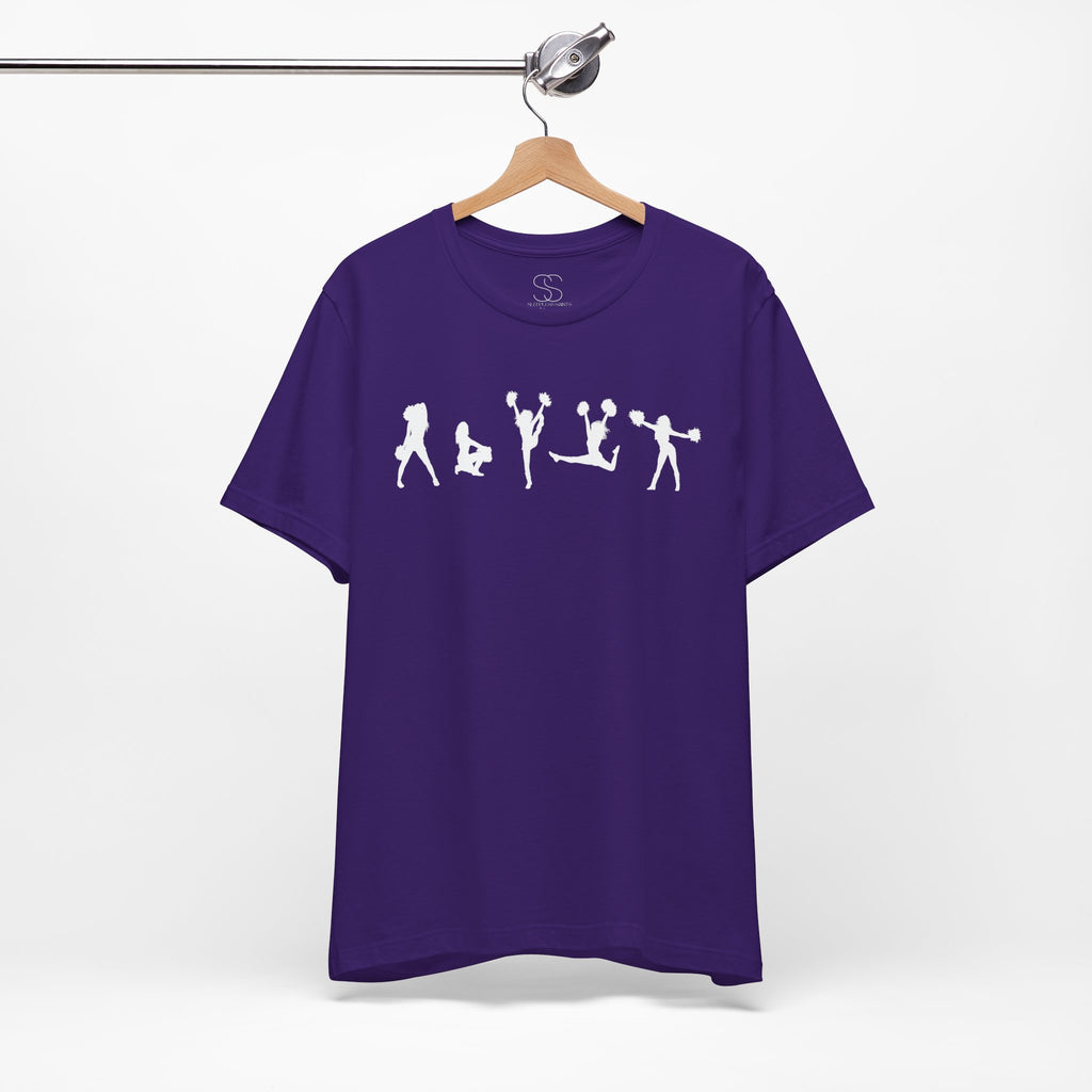 Cheer Poses T-Shirt — Cheerleading Silhouette Tee