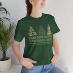 Tree Tops Glisten & Children Listen Holiday Graphic T-Shirt