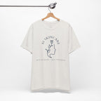 Skincare Logo Tee — AI Skincare Minimalist Floral Face T-Shirt