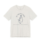 Skincare Logo Tee — AI Skincare Minimalist Floral Face T-Shirt