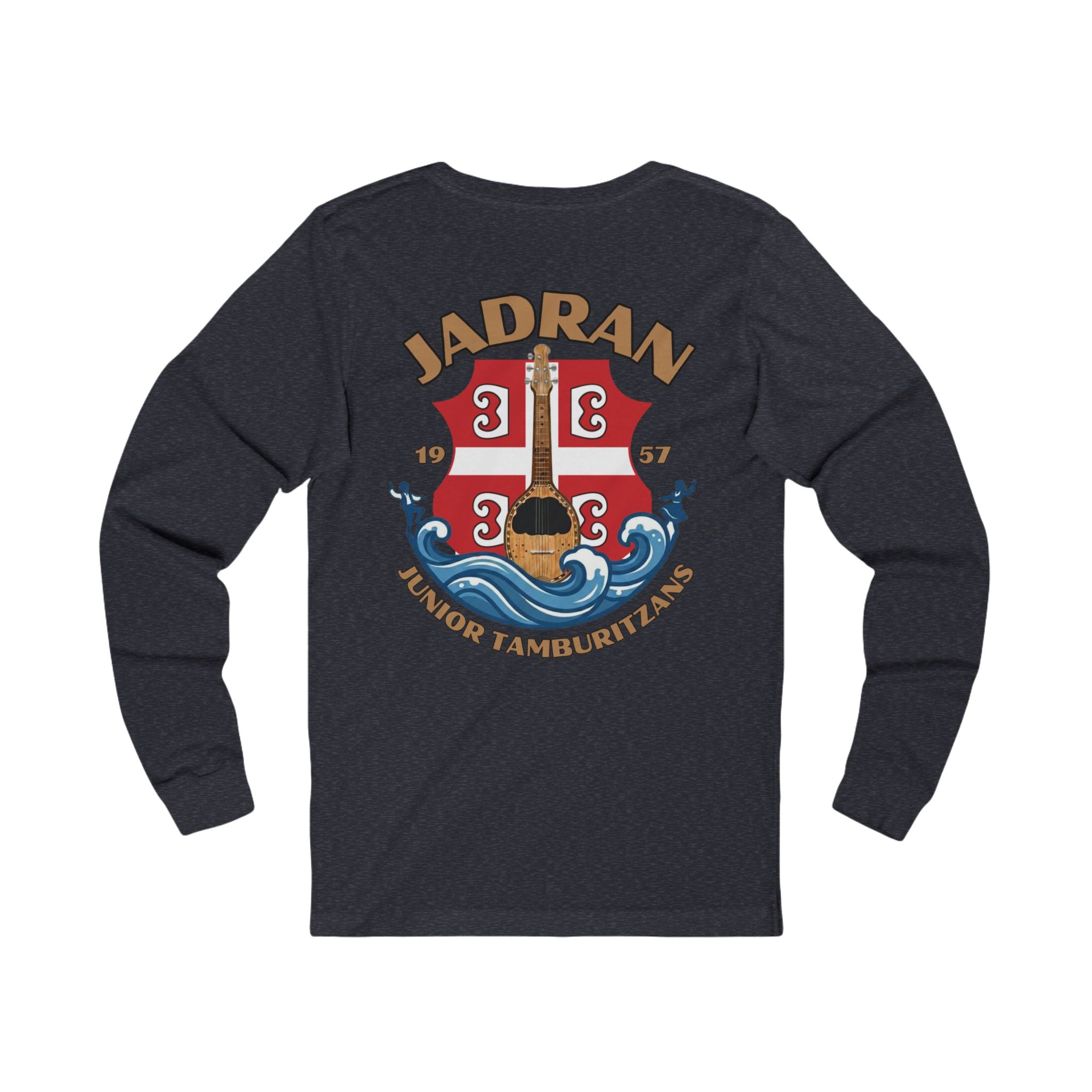 Jadran Junior Tamburitzans Long Sleeve Tee - Serbian Logo