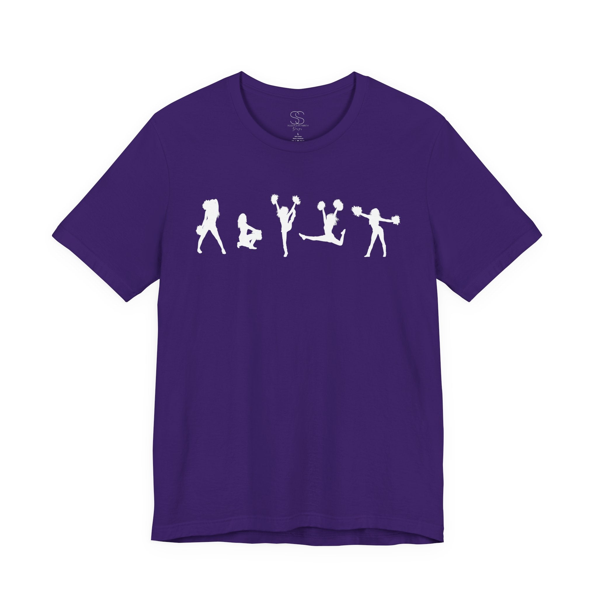 Cheer Poses T-Shirt — Cheerleading Silhouette Tee