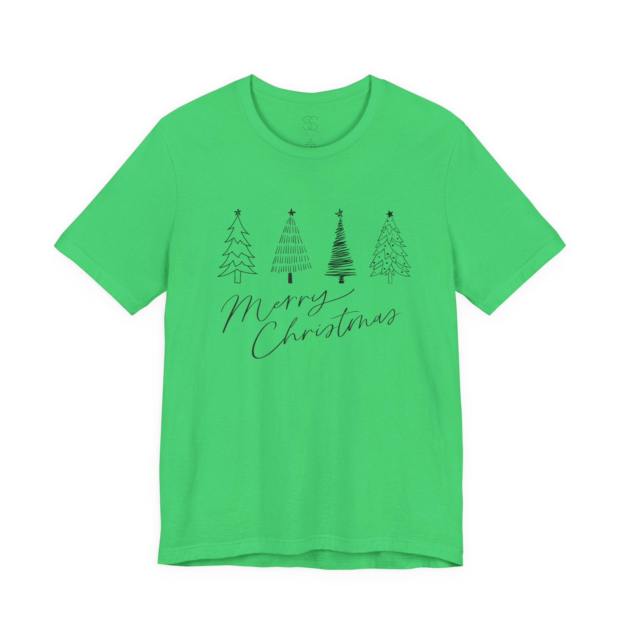 Merry Christmas Minimal Tree Tee