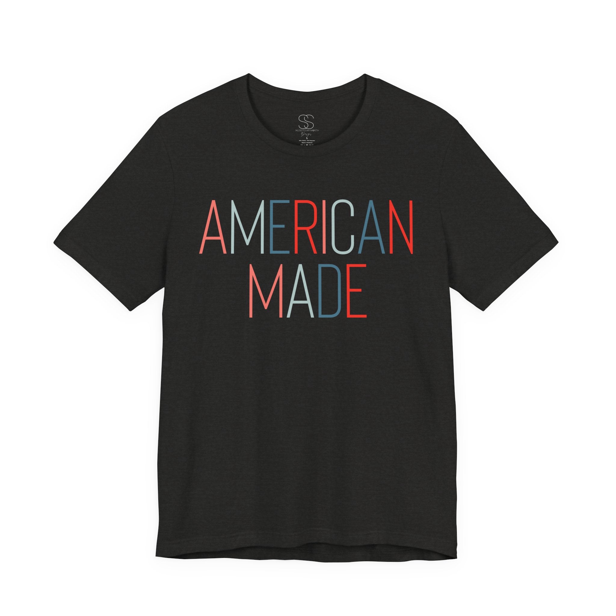 American Made Tee - Retro Red & Blue Graphic T-Shirt