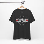 Top Dad Retro Military Stripe T‑Shirt