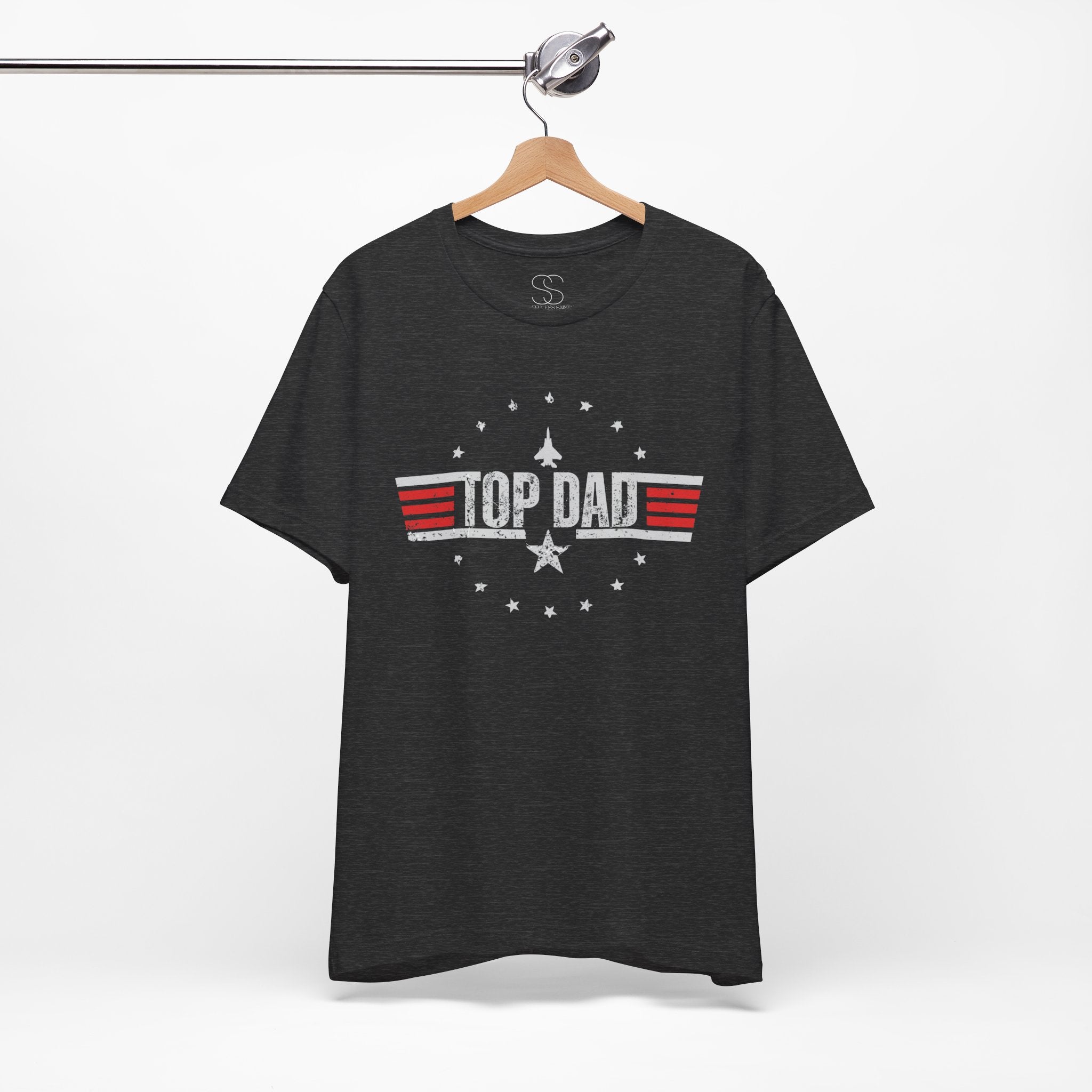 Top Dad Retro Military Stripe T‑Shirt