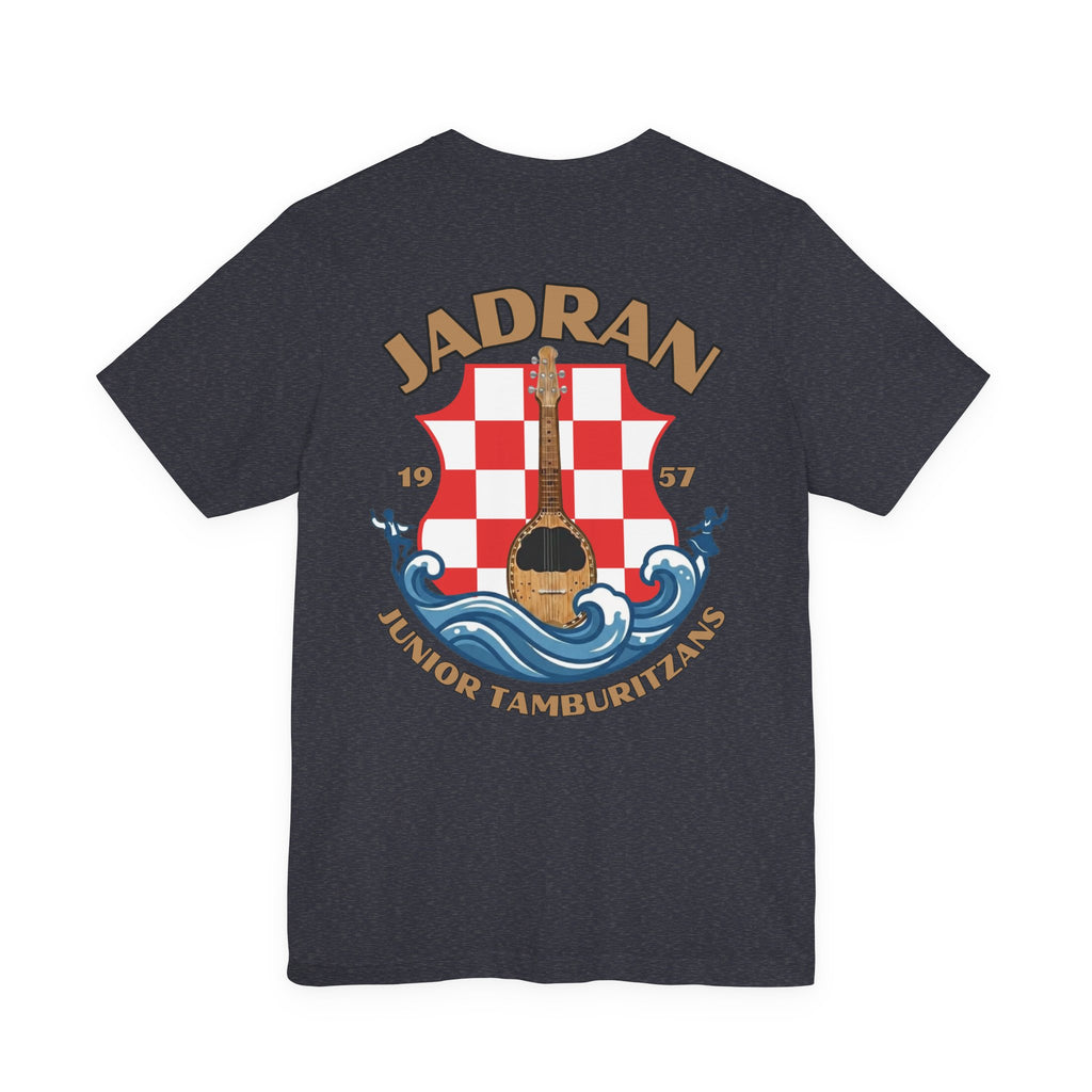 Jadran Junior Tamburitzans Adult T‑Shirt - Tan Lettering