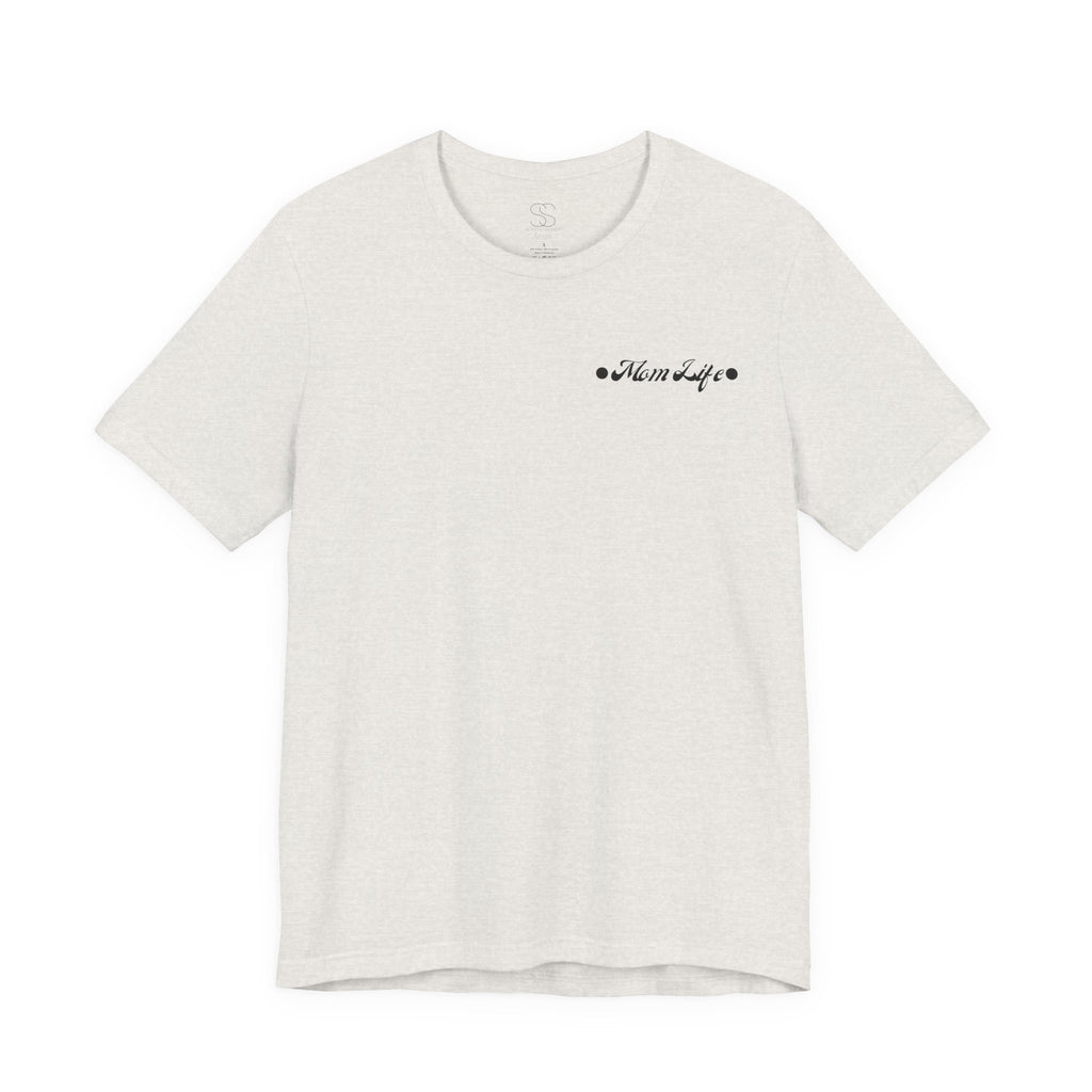 Mom Life Tee — Floral Skeleton Hand Graphic Motherhood T‑Shirt