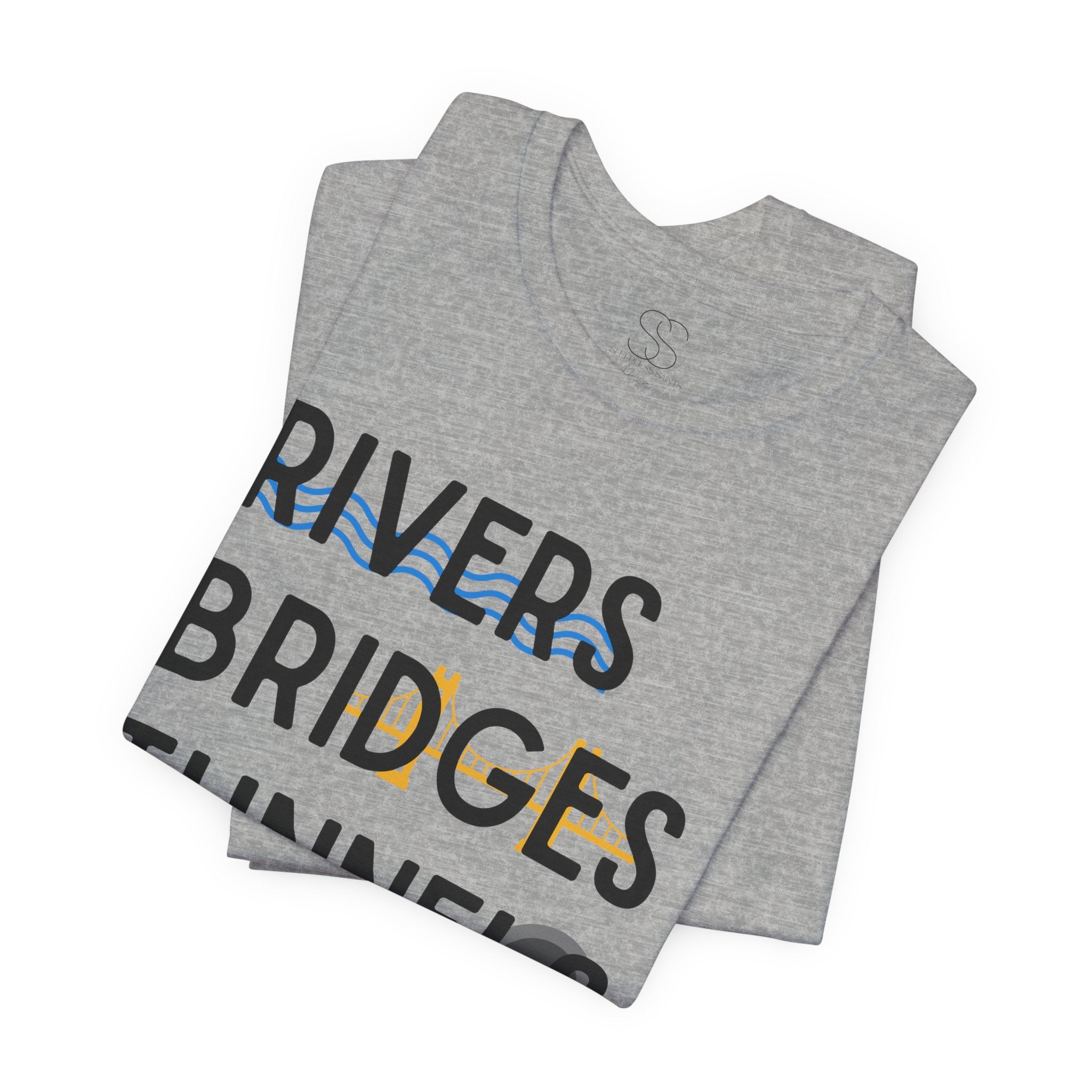 Rivers Bridges Tunnels Ketchup Tee - Pittsburgh Graphic T‑Shirt
