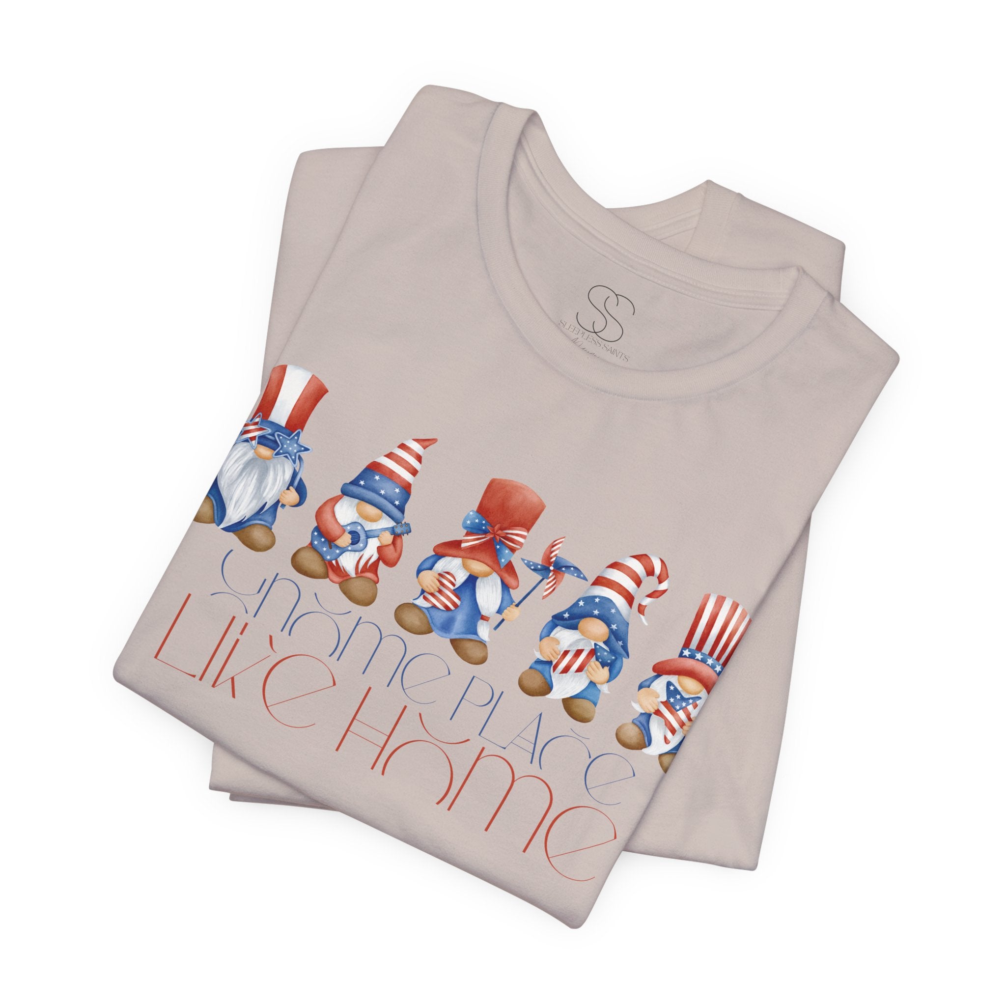 Patriotic Gnome Tee – Stars & Stripes Fourth of July T‑Shirt