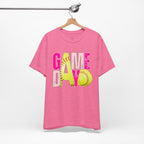 Game Day Softball T-Shirt – Bright Pink & Yellow Softball Graphic Tee