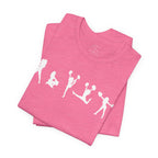 Cheer Poses T-Shirt — Cheerleading Silhouette Tee