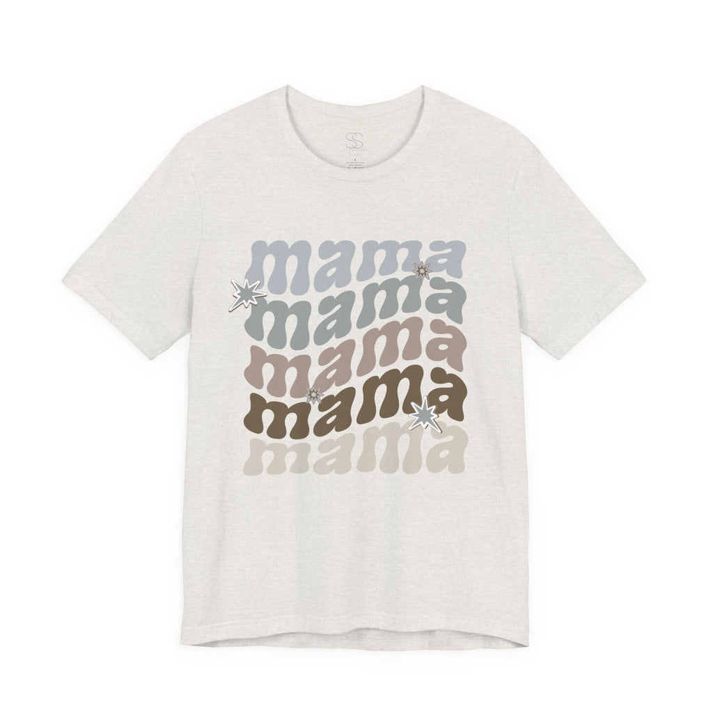 Mama Retro Tee — Vintage-Inspired 'Mama' Stacked Graphic T-Shirt