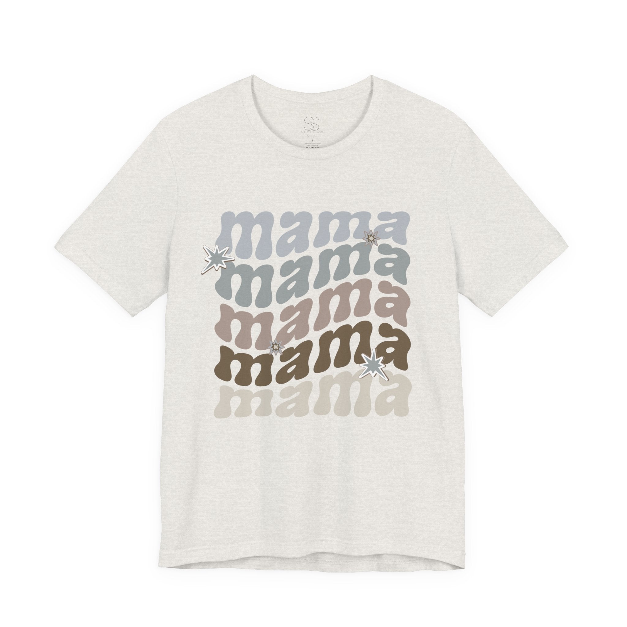 Mama Retro Tee — Vintage-Inspired 'Mama' Stacked Graphic T-Shirt