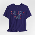 American Made Tee - Retro Red & Blue Graphic T-Shirt