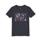 Retro 'America' Patriotic Graphic Youth T-Shirt