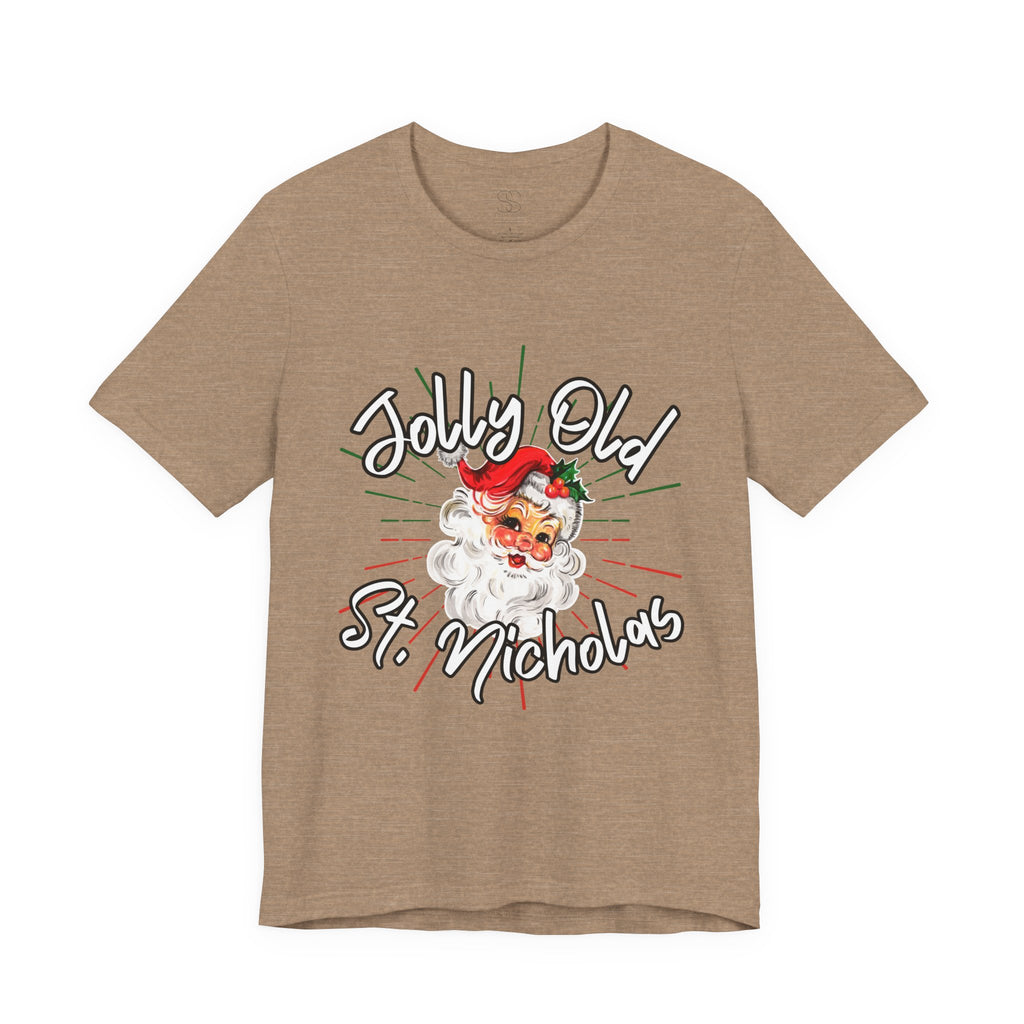 Santa Claus Unisex Tee - Jolly Old St Nicholas