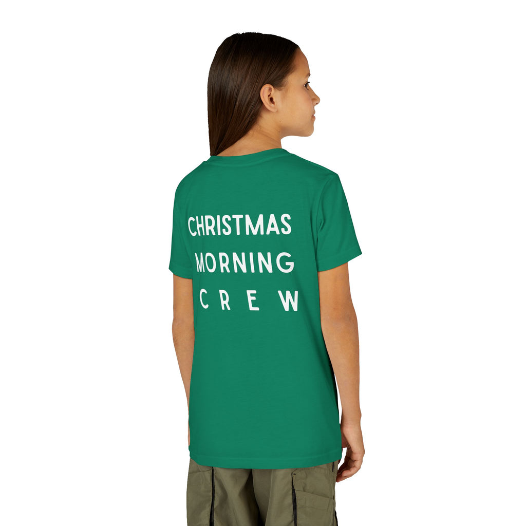 Youth Tee — "Christmas Morning Crew" Holiday Kids T-Shirt