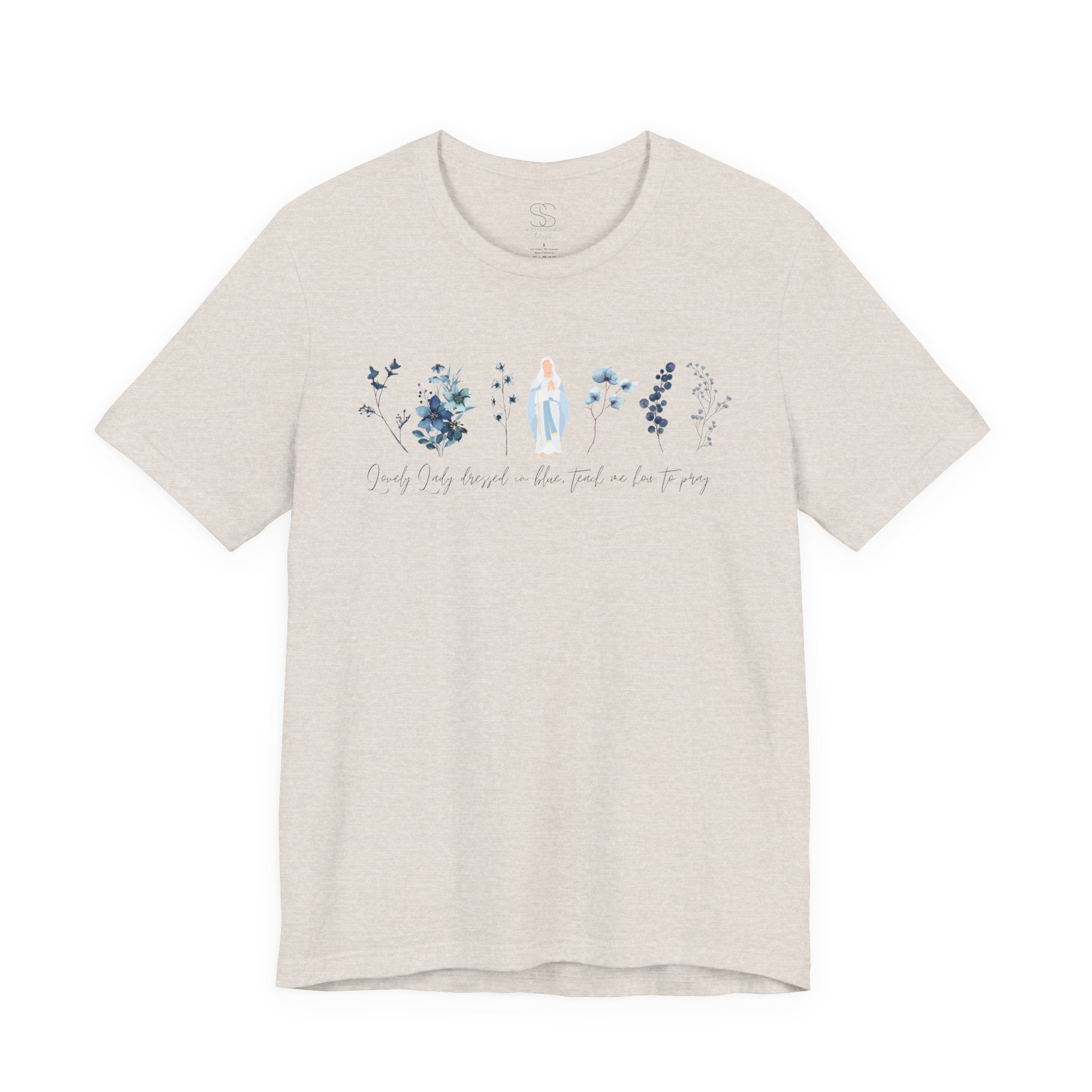 Lovely Lady Dressed in Blue Tee