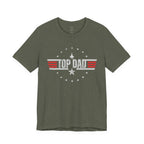 Top Dad Retro Military Stripe T‑Shirt