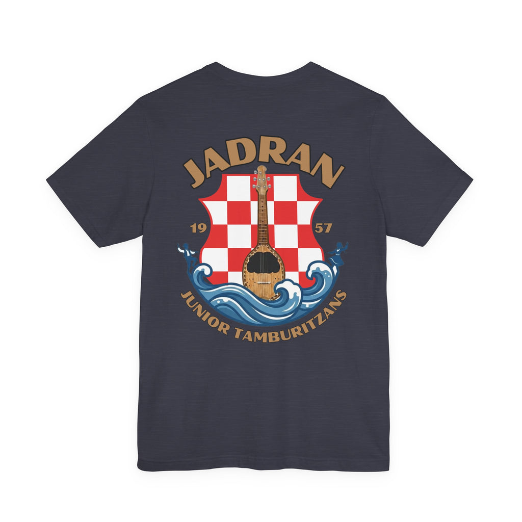 Jadran Junior Tamburitzans Adult T‑Shirt - Tan Lettering