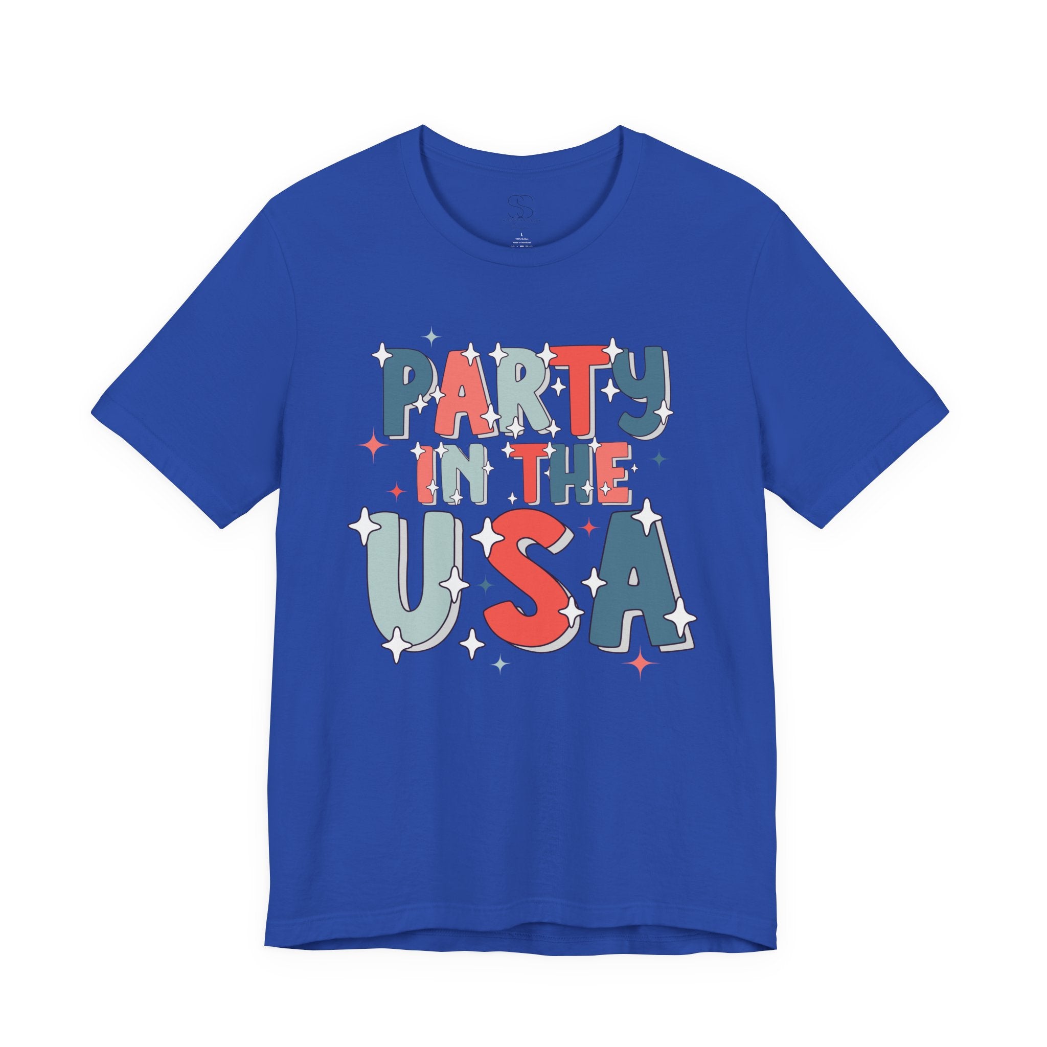 Party in the USA T-Shirt - Patriotic Fourth of July Graphic Tee