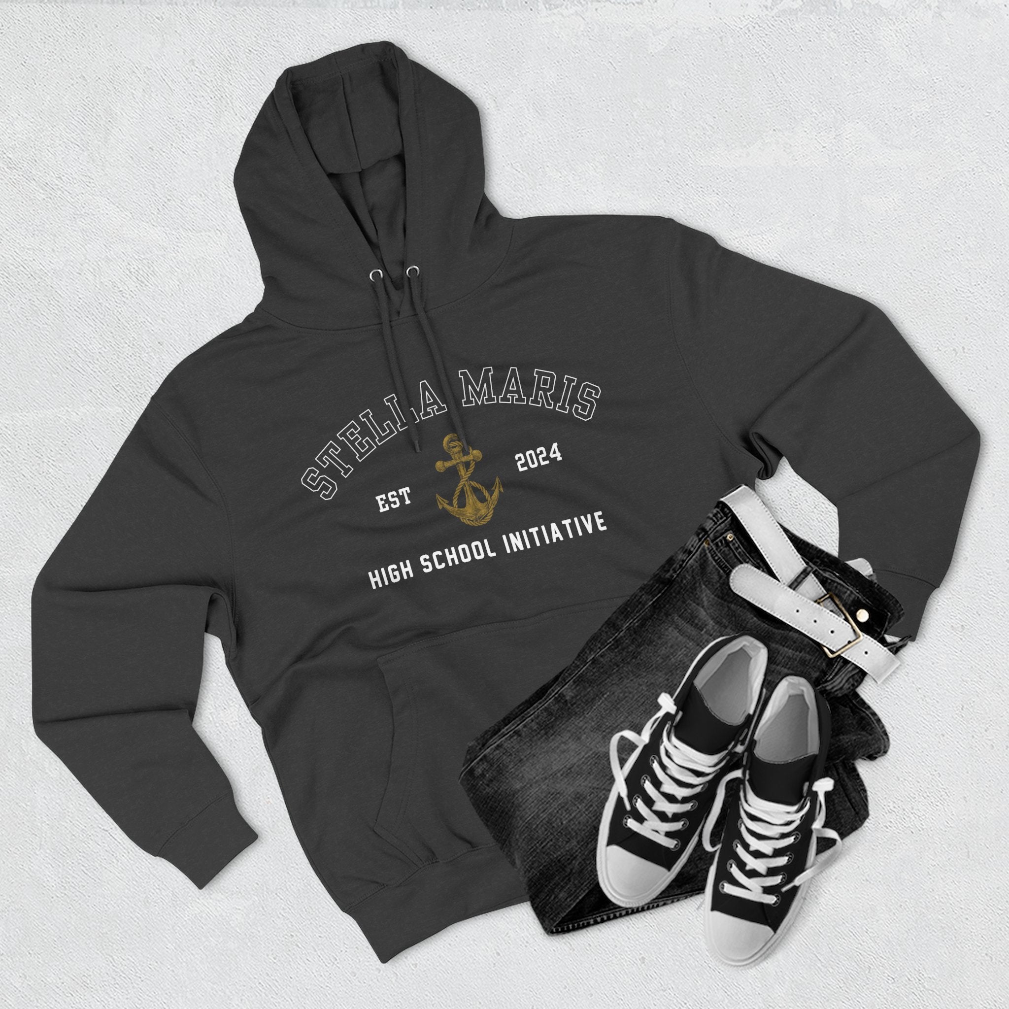 Stella Maris Anchor Crest Hoodie