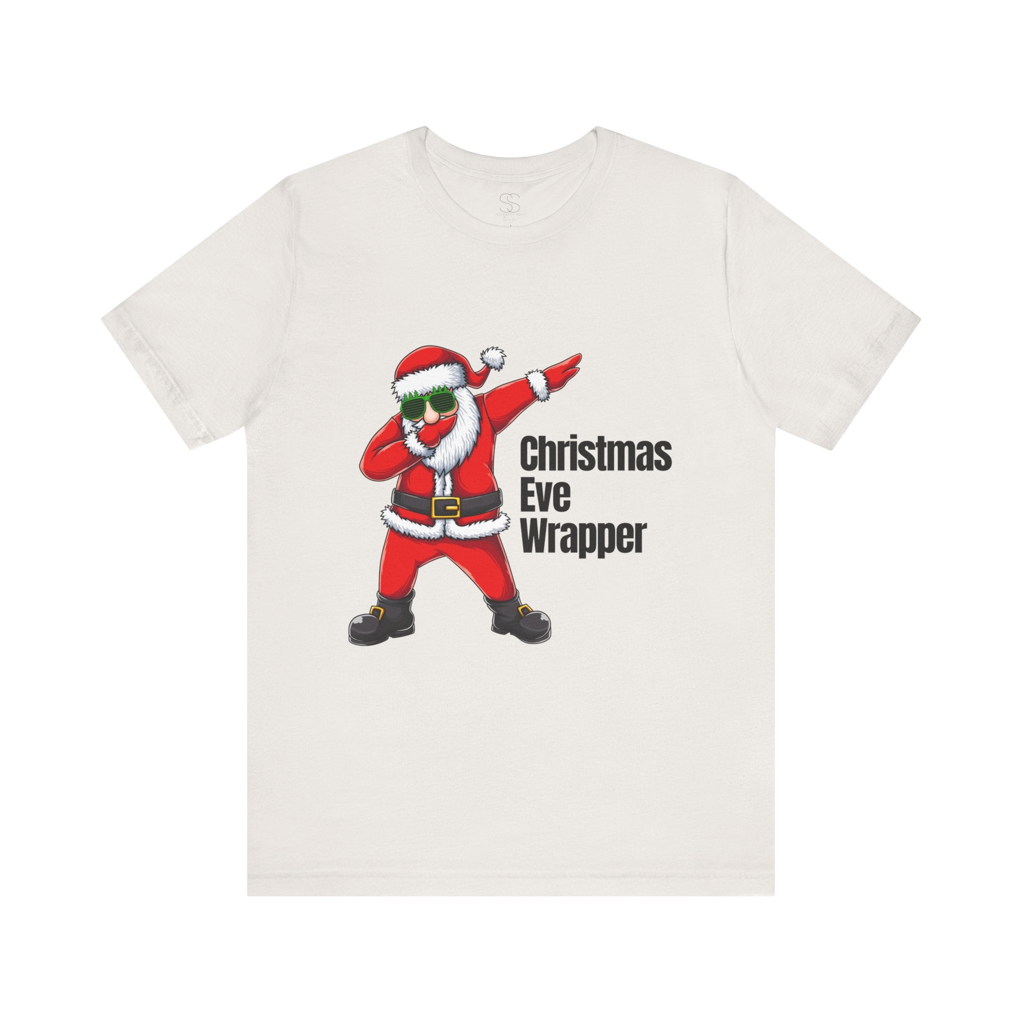 Christmas Eve Wrapper T-Shirt — Dabbing Santa Holiday Tee